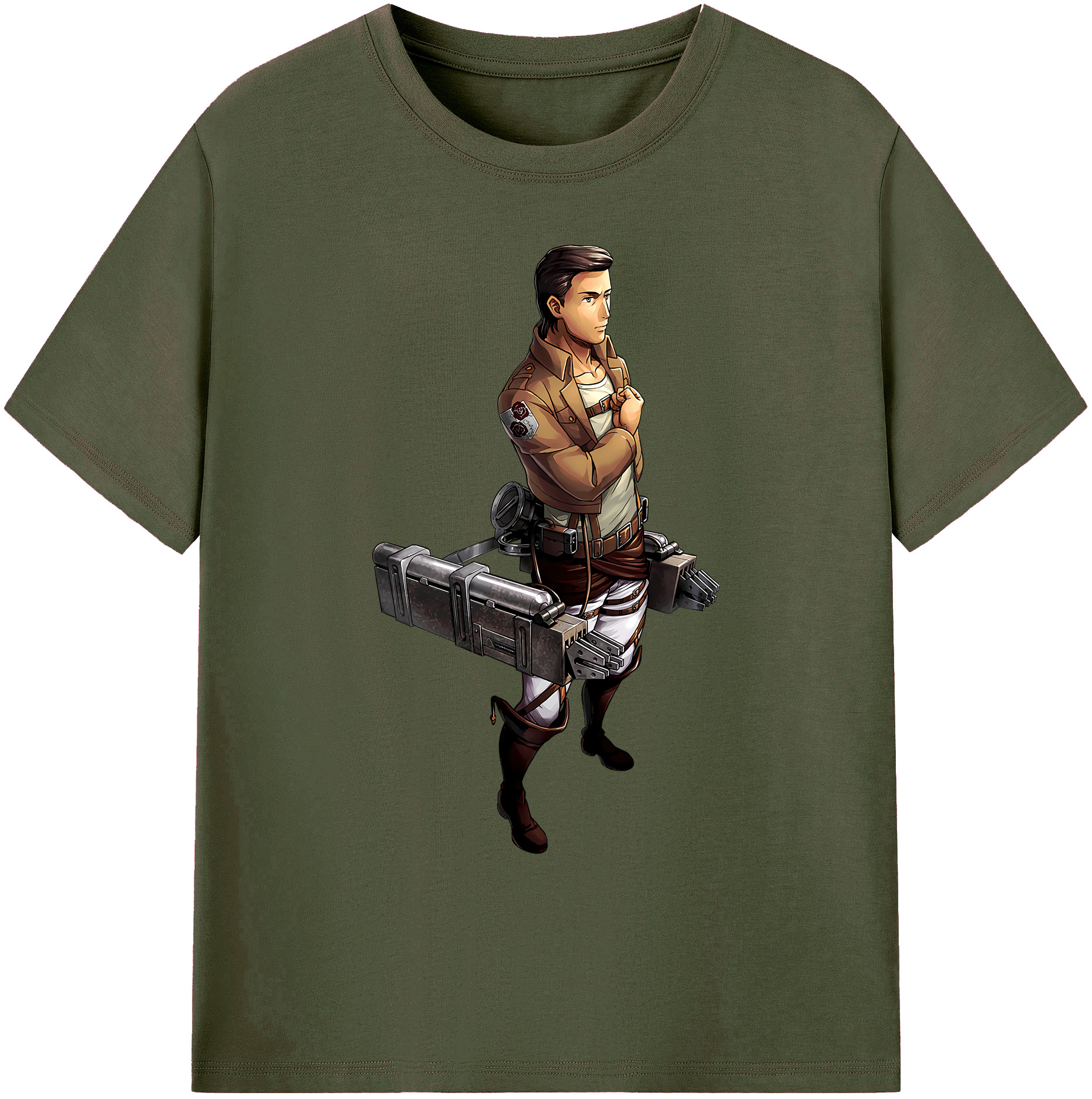 （画像用） 進撃の巨人 Attack on Titan 綿100％ メンズ半袖Tシャツ｜肌触りやわらか＆通気性